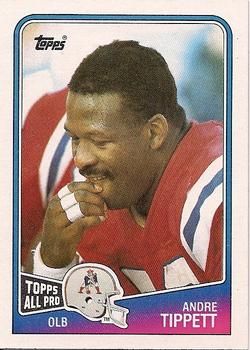 Andre Tippett 1988 Topps #186 Sports Card