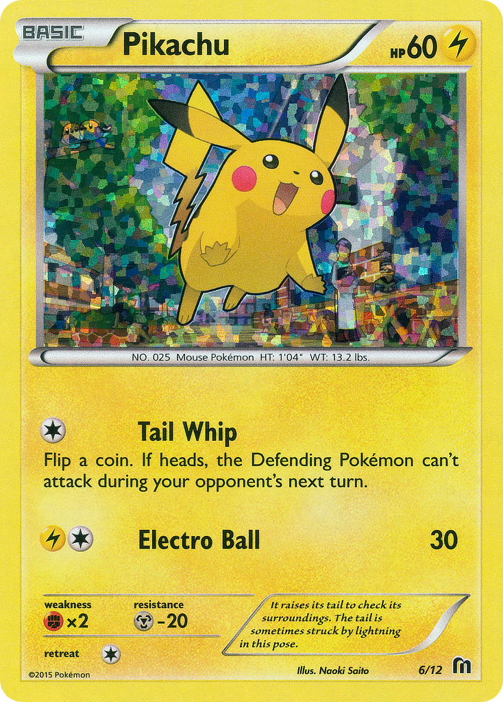 Pikachu (6/12) - McDonald's Collection 2016 Pokémon Card