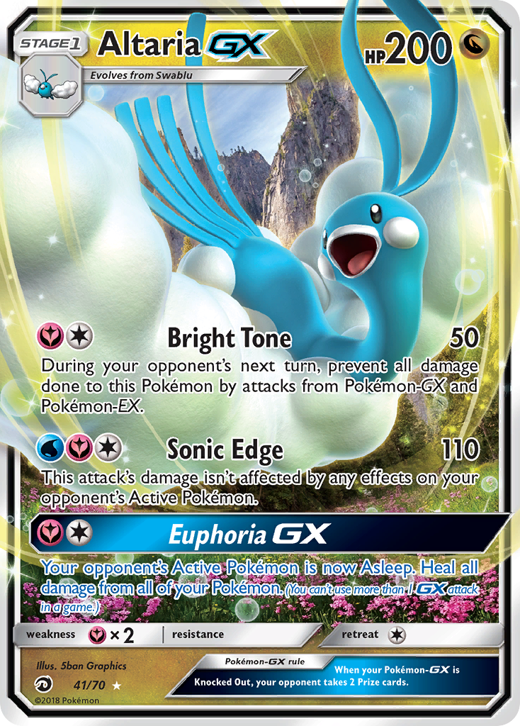 Altaria GX (41/70) - Dragon Majesty Pokémon Card