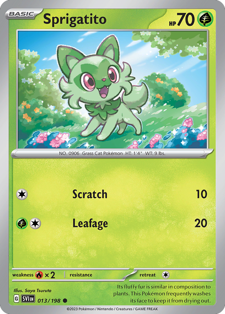 Sprigatito (13/198) - Scarlet & Violet Pokémon Card