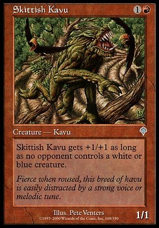 Skittish Kavu (Invasion) Trading Card