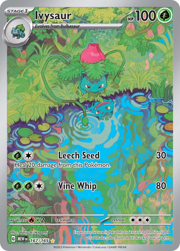 Ivysaur (167/165) - 151 Pokémon Card