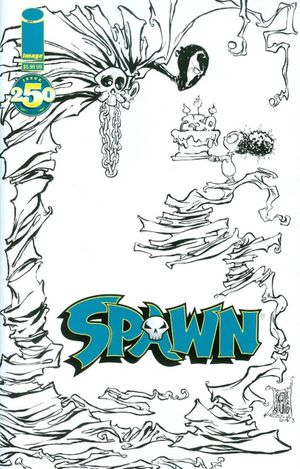 Spawn #250 (100 Copy Young B&w Cover)