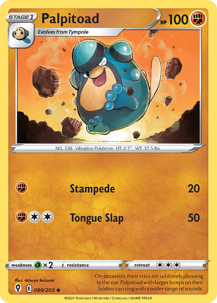 Palpitoad (89/203) - Evolving Skies Pokémon Card