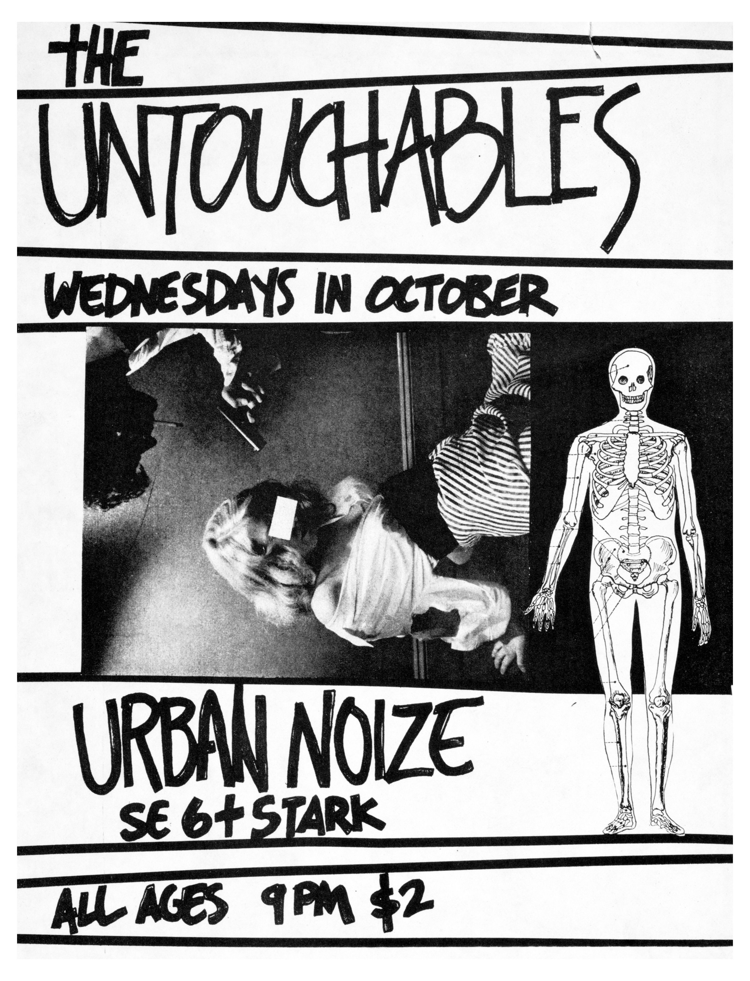 MXP-43.7 Untouchables 1980 Urban Noize  Oct 12 Concert Poster