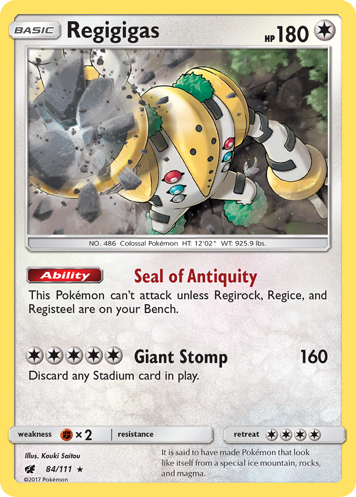 Regigigas (84/111) - Crimson Invasion Pokémon Card