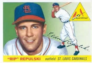 Rip Repulski 1955 Topps #55 Sports Card