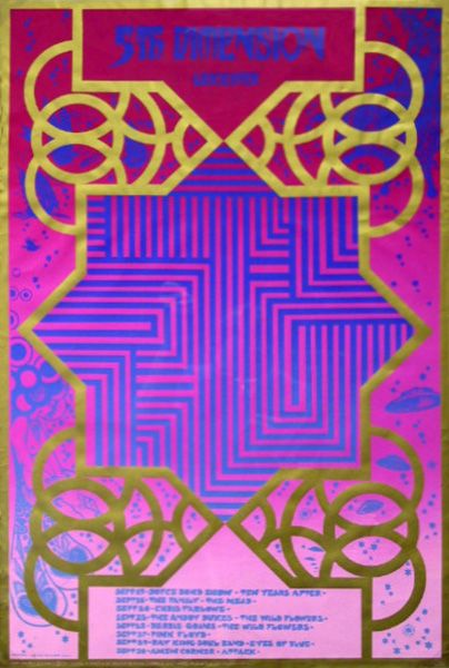 Pink Floyd 5th Dimension (OA118) 1967 Concert Poster