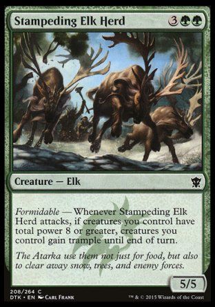 Stampeding Elk Herd (Dragons of Tarkir) Trading Card