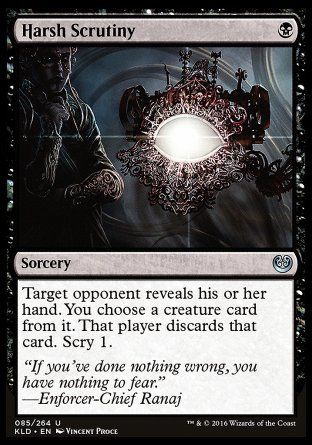 Harsh Scrutiny (Kaladesh) Trading Card