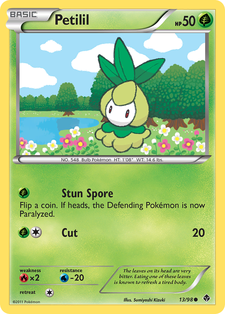 Petilil (13/98) - Emerging Powers Pokémon Card