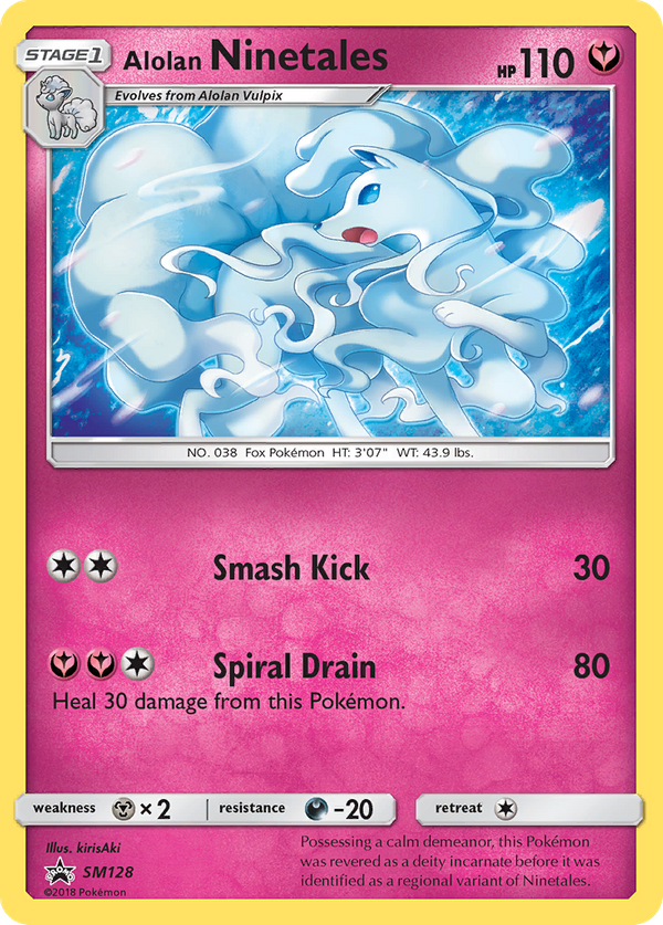 Alolan Ninetales (SM128) - SM Black Star Promos