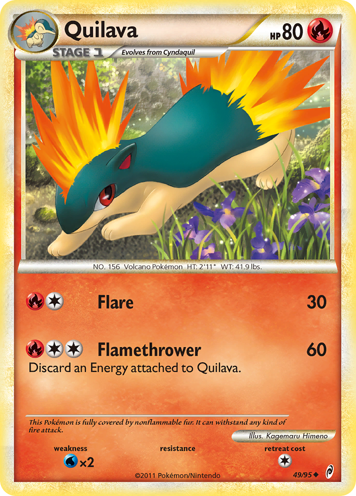 Quilava (49/95) - Call of Legends Pokémon Card