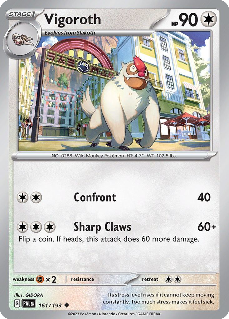 Vigoroth (161/193) - Paldea Evolved Pokémon Card