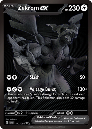 Zekrom ex (172/86) - Black Bolt
