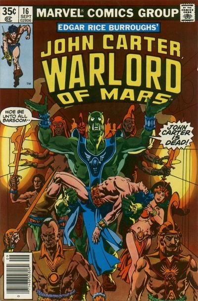 John Carter Warlord of Mars #16 Comic
