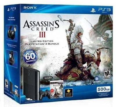 Sony Playstation 3 [500 GB] [Assassin's Creed III Bundle]