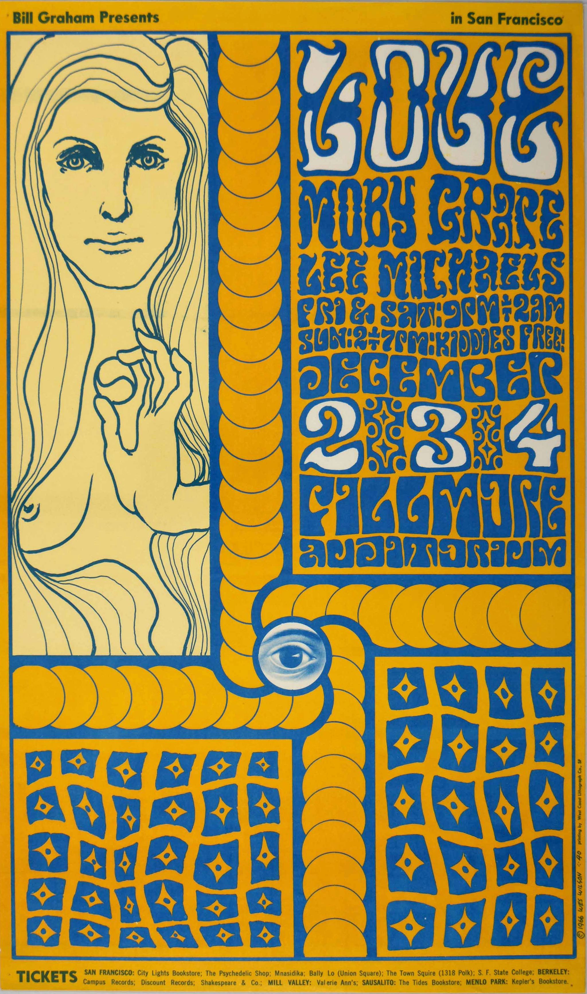 BG-40-OP-1 Love The Fillmore 1966 Concert Poster
