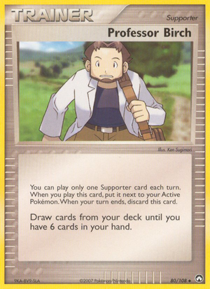 Professor Birch (Trainer: Supporter) (80/108) - Power Keepers