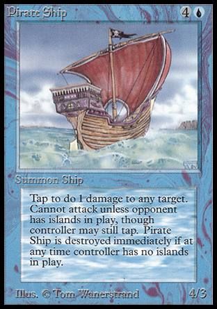 Pirate Ship (Beta) Trading Card