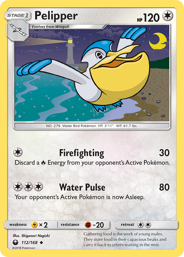 Pelipper (112/168) - Celestial Storm Pokémon Card