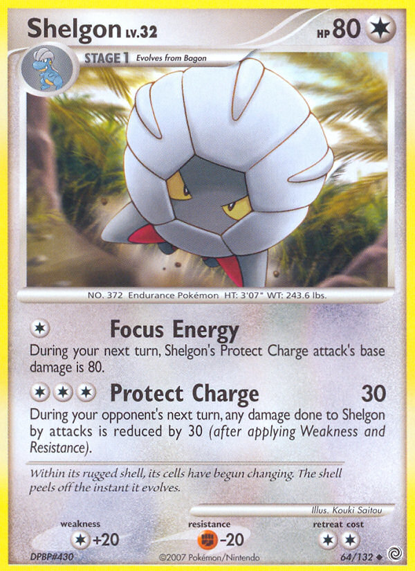 Shelgon (64/132) - Secret Wonders Pokémon Card