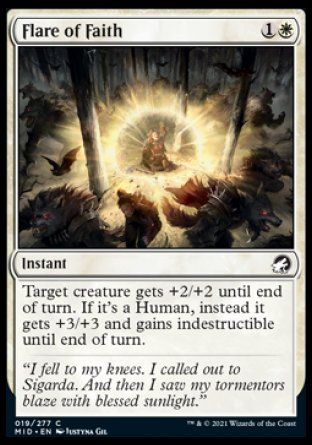 Flare of Faith (Innistrad: Midnight Hunt) Trading Card