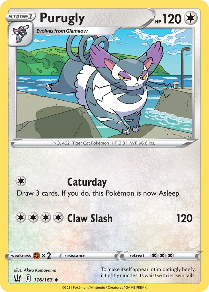 Purugly (116/163) - Battle Styles Pokémon Card