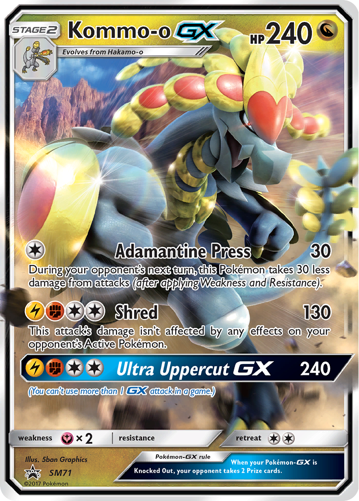 Kommo-o GX (SM71) - SM Black Star Promos Pokémon Card