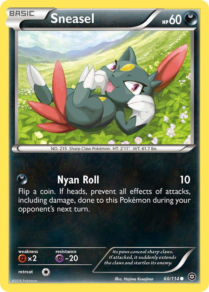 Sneasel (60/114) - Steam Siege Pokémon Card