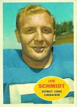 Joe Schmidt 1960 Topps #46 Sports Card