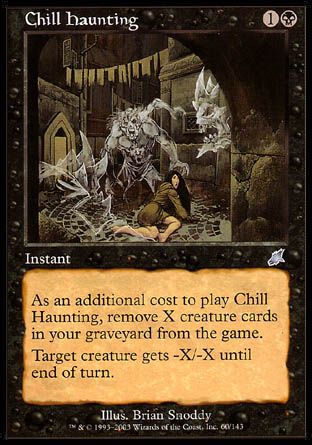 Chill Haunting (Scourge) Trading Card