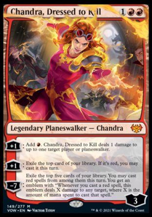 Chandra, Dressed to Kill (Innistrad: Crimson Vow) Trading Card