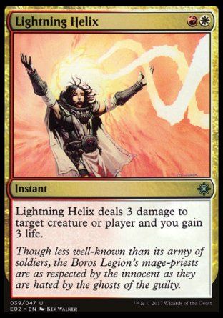 Lightning Helix (Explorers of Ixalan) Trading Card