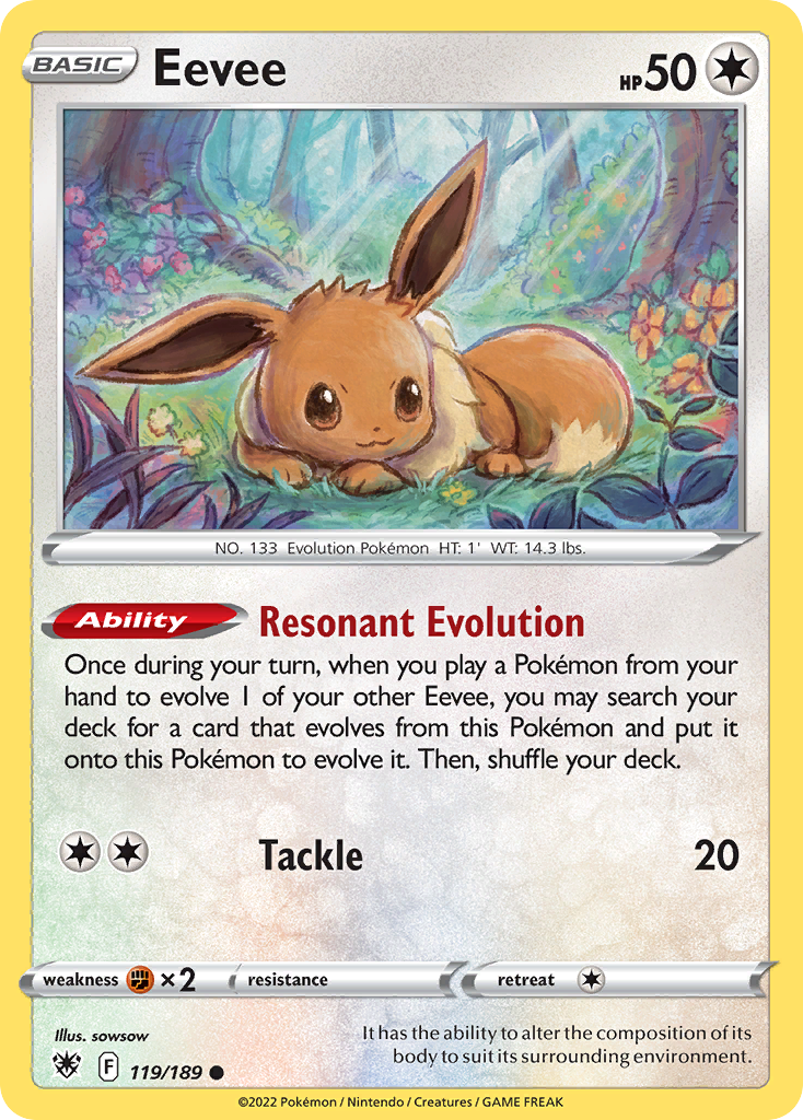 Eevee (119/189) - Astral Radiance Pokémon Card