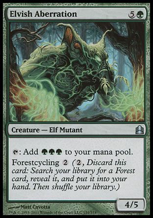 Elvish Aberration (MTG Commander) Trading Card