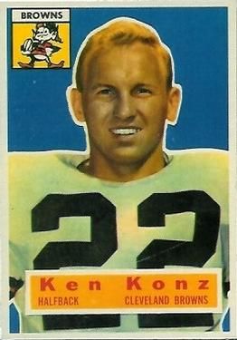 Ken Konz 1956 Topps #33 Sports Card