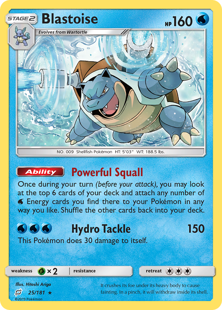 Blastoise (25/181) - Team Up Pokémon Card