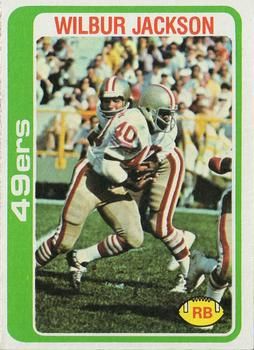 Wilbur Jackson 1978 Topps #38 Sports Card