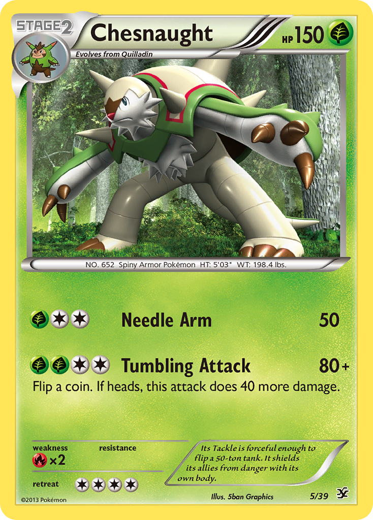 Chesnaught (5/39) - Kalos Starter Set Pokémon Card