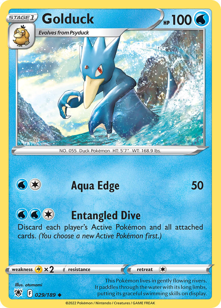 Golduck (29/189) - Astral Radiance Pokémon Card