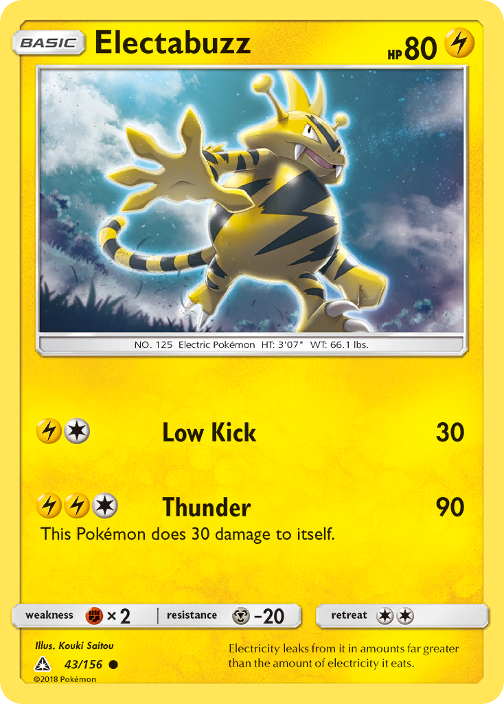 Electabuzz (43/156) - Ultra Prism Pokémon Card