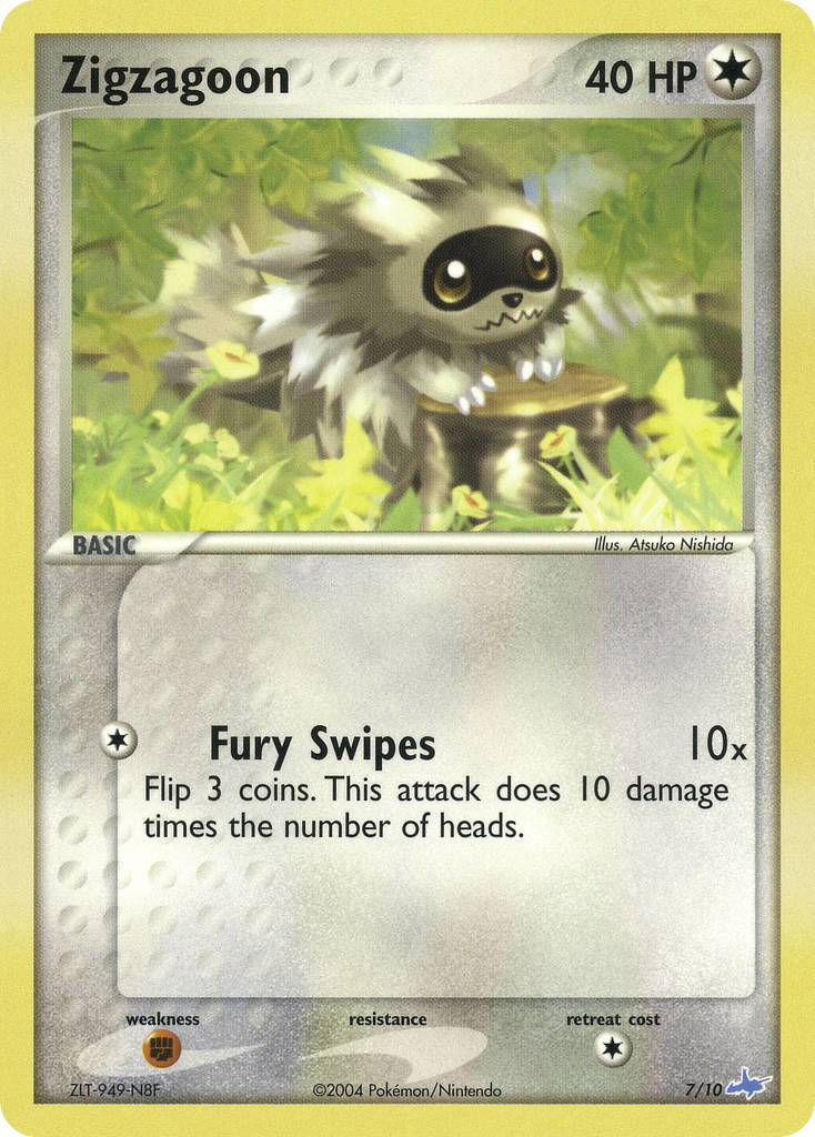 Zigzagoon (7/10) - EX Trainer Kit Latios Pokémon Card