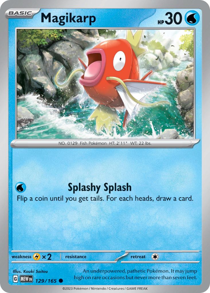 Magikarp (129/165) - 151 Pokémon Card