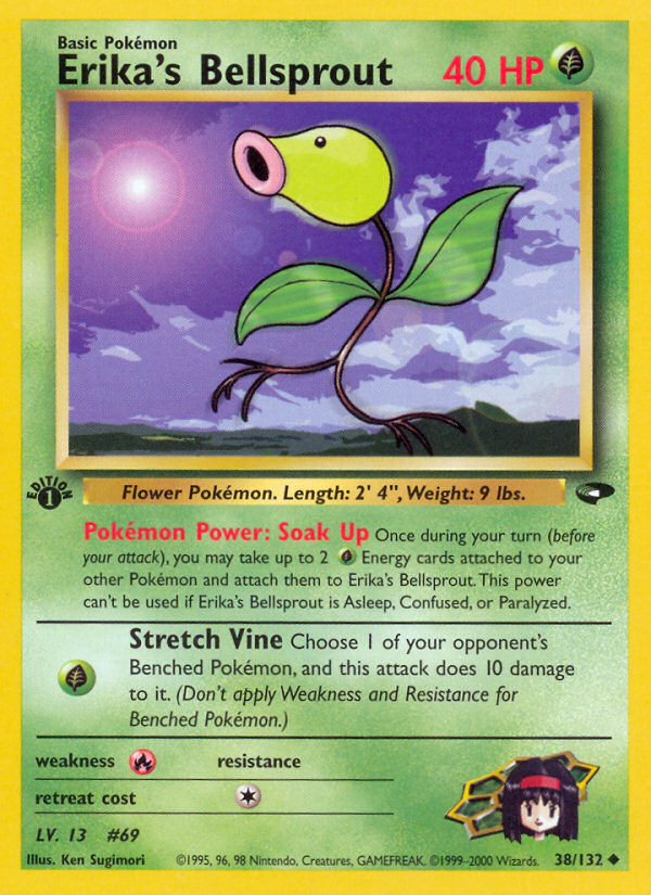 Erika's Bellsprout (38/132) - Gym Challenge (1st Edition) Pokémon Card