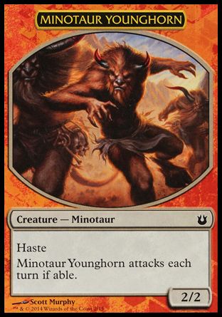 Minotaur Younghorn (Born of the Gods Challenge Deck : Battle the Horde) Trading Card