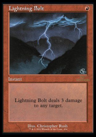 Lightning Bolt (Magic 30th Anniversary Edition - Old Frame) Trading Card