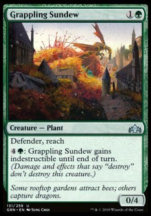 Grappling Sundew (Guilds of Ravnica) Trading Card