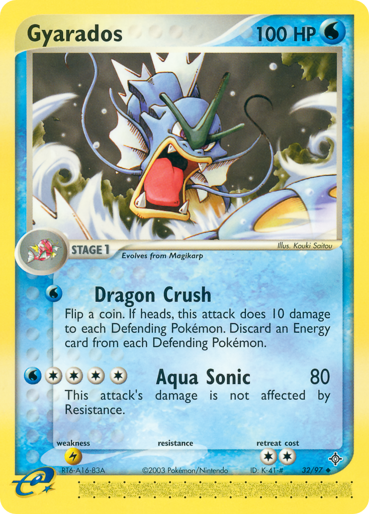 Gyarados (32/97) - Dragon Pokémon Card