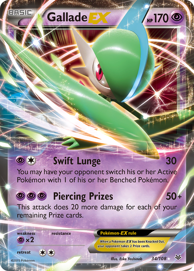 Gallade EX (34/108) - Roaring Skies Pokémon Card